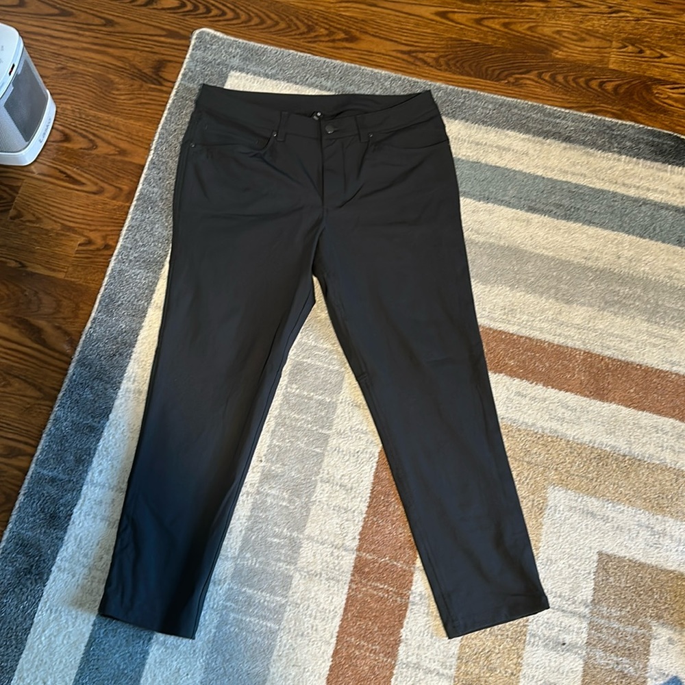 Gray Lululemon size 33 ABC Pants. HEMMED 25” inseam